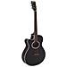 Chitarra Elettro Acustica Western Mancina Spalla Mancante Aw-400 Colore Nero - Foto miniatura 1
