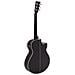 Chitarra Elettro Acustica Western Mancina Spalla Mancante Aw-400 Colore Nero - Foto miniatura 2