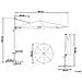 Ombrellone Da Giardino Beige 300 Cm Savona - Foto miniatura 16