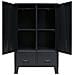 Armadio In Metallo In Stile Industriale 67x35x107 Cm Nero - Foto miniatura 4
