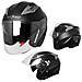 Casco Jet Moto Scooter Omologato Ece 22-05 Visiera Parasole Antigraffio Nero Opaco M - Foto miniatura 1