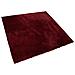 Tappeto Shaggy Rosso Scuro 200 X 200 Cm Evren - Foto miniatura 7