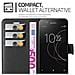 Custodia Compatibile Con Sony Xperia Xz1 Compact In Nero Carbone - Coperchio Protettiva Con Chiusura Magnetica, Funzione Stand E Tasca Per Le Carte - Foto miniatura 4
