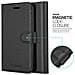Custodia Compatibile Con Sony Xperia Xz1 Compact In Nero Carbone - Coperchio Protettiva Con Chiusura Magnetica, Funzione Stand E Tasca Per Le Carte - Foto miniatura 7