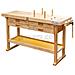 Banco Da Lavoro In Legno Officina Falegname 4 Cassetti Holzmann Wb162l - Foto miniatura 1