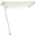 Tenda da Sole Retrattile Manuale con LED 600x350 cm Crema - Foto miniatura 5