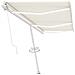 Tenda da Sole Retrattile Manuale con LED 600x350 cm Crema - Foto miniatura 7