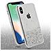 Cadorabo Custodia Compatibile Con Apple Iphone Xs Max In Trasparente Con Glitter - Coperchio Protettivo In Silicone Tpu Flessibile Con Glitter Scintillanti - Foto miniatura 3
