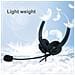 Usb Headset In Nero - Cuffie Per Computer Portatile Pc Con Microfono A Cancellazione Di Rumore Per L'ufficio A Casa, Video Chiamate, Giochi, Musica, Ecc. - Foto miniatura 3