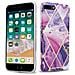 Custodia Compatibile Con Apple Iphone 8 Plus / 7 Plus / 7s Plus In Marmo Viola Onda No. 14 - Coperchio Protettivo In Silicone Tpu Con Motivo A Mosaico - Foto miniatura 1