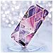Custodia Compatibile Con Apple Iphone 8 Plus / 7 Plus / 7s Plus In Marmo Viola Onda No. 14 - Coperchio Protettivo In Silicone Tpu Con Motivo A Mosaico - Foto miniatura 3