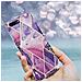 Custodia Compatibile Con Apple Iphone 8 Plus / 7 Plus / 7s Plus In Marmo Viola Onda No. 14 - Coperchio Protettivo In Silicone Tpu Con Motivo A Mosaico - Foto miniatura 6