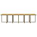 Set Da Pranzo Per Giardino 17pz Con Cuscini In Polyrattan Beige - Foto miniatura 3