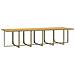 Set Da Pranzo Per Giardino 17pz Con Cuscini In Polyrattan Beige - Foto miniatura 9