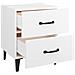 Comodino Bianco 40x35x47,5 Cm - Foto miniatura 4
