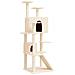 Albero Per Gatti Con Tiragraffi In Sisal Crema 153 Cm - Foto miniatura 1