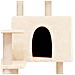 Albero Per Gatti Con Tiragraffi In Sisal Crema 153 Cm - Foto miniatura 5