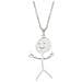 Collana Doodle Divertente Silver - Foto miniatura 1