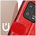 Custodia Per Xiaomi 13 Pro Portafoglio, Linee E Funzione Supporto Video Rossa - Foto miniatura 5