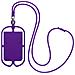 Cover Con Cordino Universale Per Smartphone Con Portacarte Serie Neckpouch Viola - Foto miniatura 5