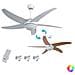 Ventilatore Da Soffitto Bastilipo Malibu 60w Pelle - Foto miniatura 1