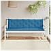 Cuscini Panca Giardino 2pz Blu Mélange 180x50x7 Cm Tessuto - Foto miniatura 3