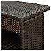 Set Bar Da Giardino 3 Pz Con Cuscini In Polyrattan Marrone - Foto miniatura 6