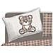 Copripiumino Sacco Piumone Pensieri Delicati 100% Cotone Orsetto Tartan Singolo Beige - Foto miniatura 5