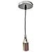 Portalampada Lampadario Sospensione Soffitto Pendente Vintage 2mt Jd02 Cromato - Foto miniatura 1