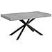 Tavolo allungabile 90x180/284 cm Plaker cemento gambe antracite - Foto miniatura 1