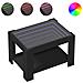 Tavolino Salotto con LED Nero 73x53x45 cm Legno Multistrato - Foto miniatura 1