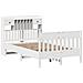 Letto Senza Materasso Bianco 135x190 Cm Legno Massello Di Pino - Foto miniatura 3