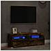 Mobili Porta Tv Con Luci Led 2 Pz Rovere Fumo 60x35x40 Cm - Foto miniatura 3