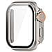 Custodia Protettiva Per Apple Watch - Pc Rigido E Vetro Temperato Silver 45 Mm - Foto miniatura 4