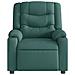 Poltrona Massaggiante Reclinabile Verde Scuro in Tessuto - Foto miniatura 3