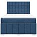 Giroletto a Molle con Materasso Blu 140x190 cm in Tessuto - Foto miniatura 6