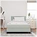 Letto con Box Spring e Materasso  Grigio Chiaro 120x200 cm Velluto - Foto miniatura 5