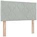 Letto con Box Spring e Materasso  Grigio Chiaro 120x200 cm Velluto - Foto miniatura 7