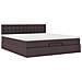 Struttura Letto Pouf con Materasso 160x200 cm in Tessuto - Foto miniatura 7