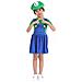 Costume Luigi Super Mario Bros Abito Verde Taglia S 98-103 Cm - Foto miniatura 3