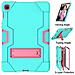 Custodia Per Samsung Tab A7 10.4"" Antiurto Con Supporto Menta - Foto miniatura 3