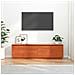 Mobile TV Marrone 156 x 37 x 45 cm Legno massello di pino - Foto miniatura 4
