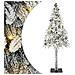 Albero di Natale con luci a strisce a LED Bianco 180 cm PE - Foto miniatura 1
