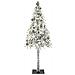 Albero di Natale con luci a strisce a LED Bianco 180 cm PE - Foto miniatura 3