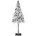 Albero di Natale con luci a strisce a LED Bianco 180 cm PE - Foto miniatura 4