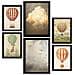 Set Di 6 Stampe Skyballons All'asilo: Dipinti Decorativi Estetici Per Il Tuo Soggiorno, Camera Da Letto E Casa A3 & A4 Cornice Nera - Foto miniatura 1