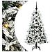 Albero di Natale Artificiale con Rami Pieghevoli Bianco 120 cm - Foto miniatura 1