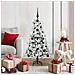 Albero di Natale Artificiale con Rami Pieghevoli Bianco 120 cm - Foto miniatura 2