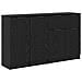 Credenza con cassetto 3 pcs Rovere nero Legno multistrato - Foto miniatura 5