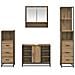 Set di mobili per il bagno con porta 4 pcs Rovere artigianale - Foto miniatura 9